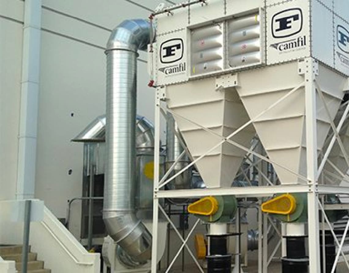 tissue dust collection system